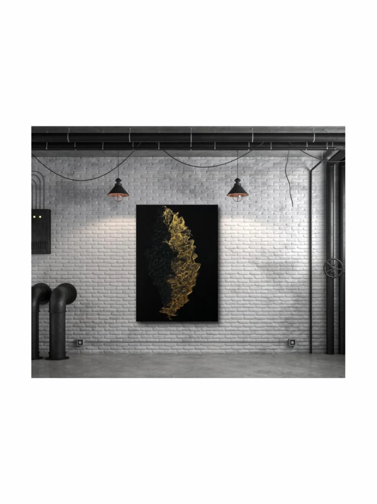 Taulut & Julisteet<Annika Salmi Art Golden Mist 100x150cm canvas taulu