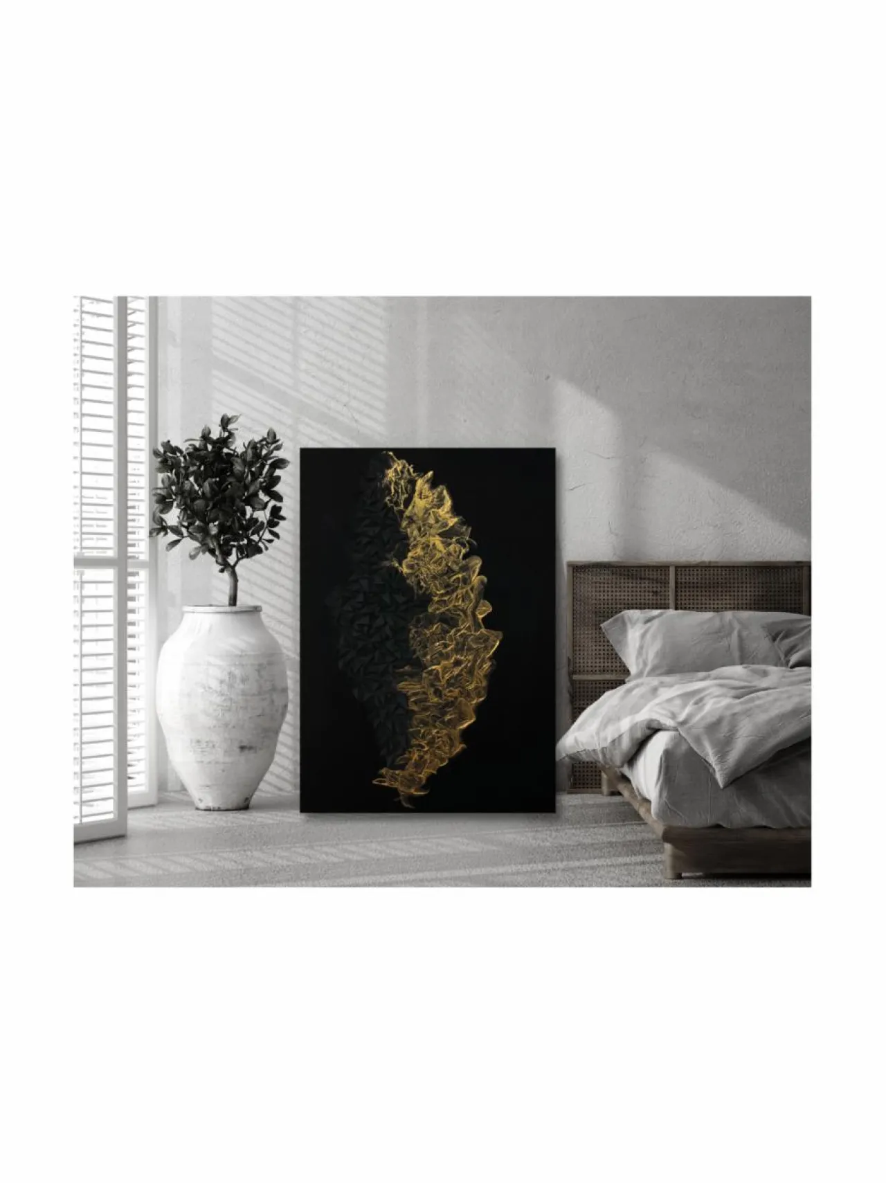 Taulut & Julisteet<Annika Salmi Art Golden Mist 100x150cm canvas taulu