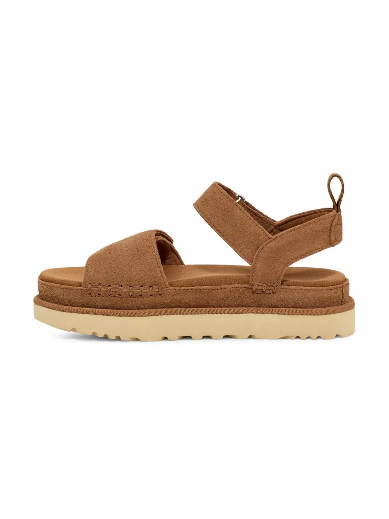 Sandaalit<UGG Goldenstar flat -mokkanahkasandaalit CHE CHESTNUT