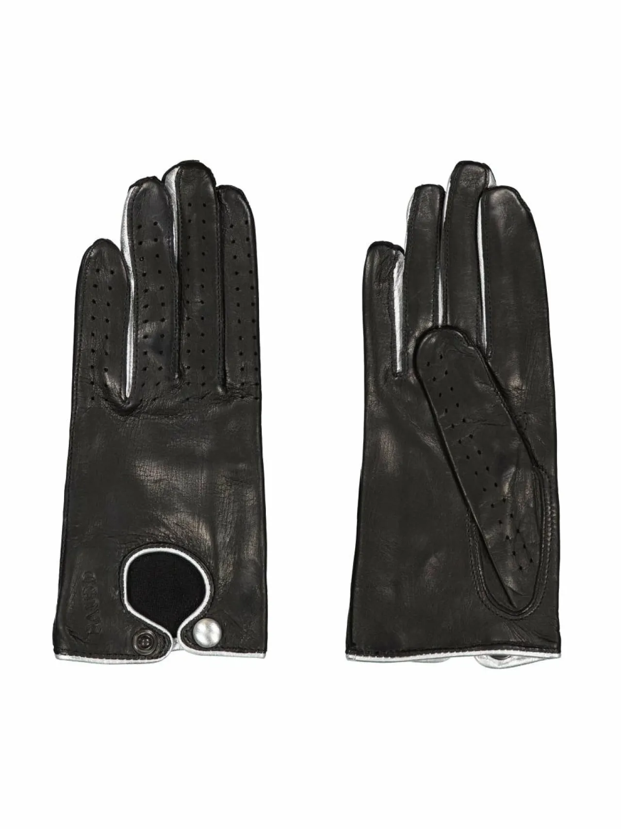 Käsineet<Sauso Goldie-nahkakäsineet BLACK/SILVER