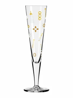 Lasit<Ritzenhoff Goldnacht #40 Nathalie Jean F24 -samppanjalasi 205 ml MULTICO
