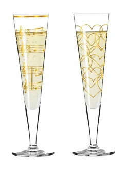 Ritzenhoff Goldnacht Heart and Music -samppanjalasi 205 ML^ Lasit