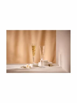Lasit<Ritzenhoff Goldnacht-samppanjalasi CLEAR GLASS ,GOLD, BLACK