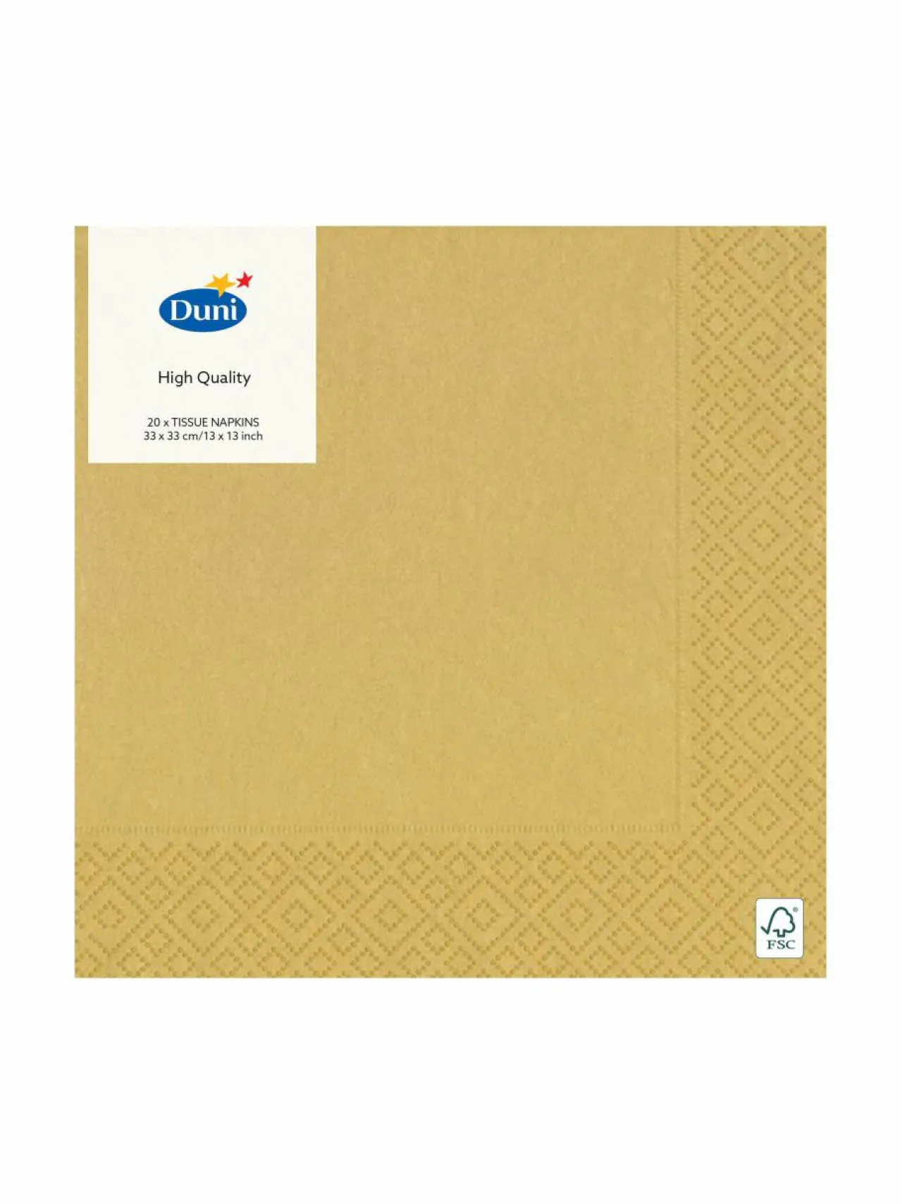 Keittiö- & Kattaustekstiilit<Duni -paperilautasliinat 33 cm GOLD