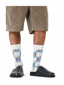 Sukat<Happy Socks Good Pig -sukat 1000 WHITE