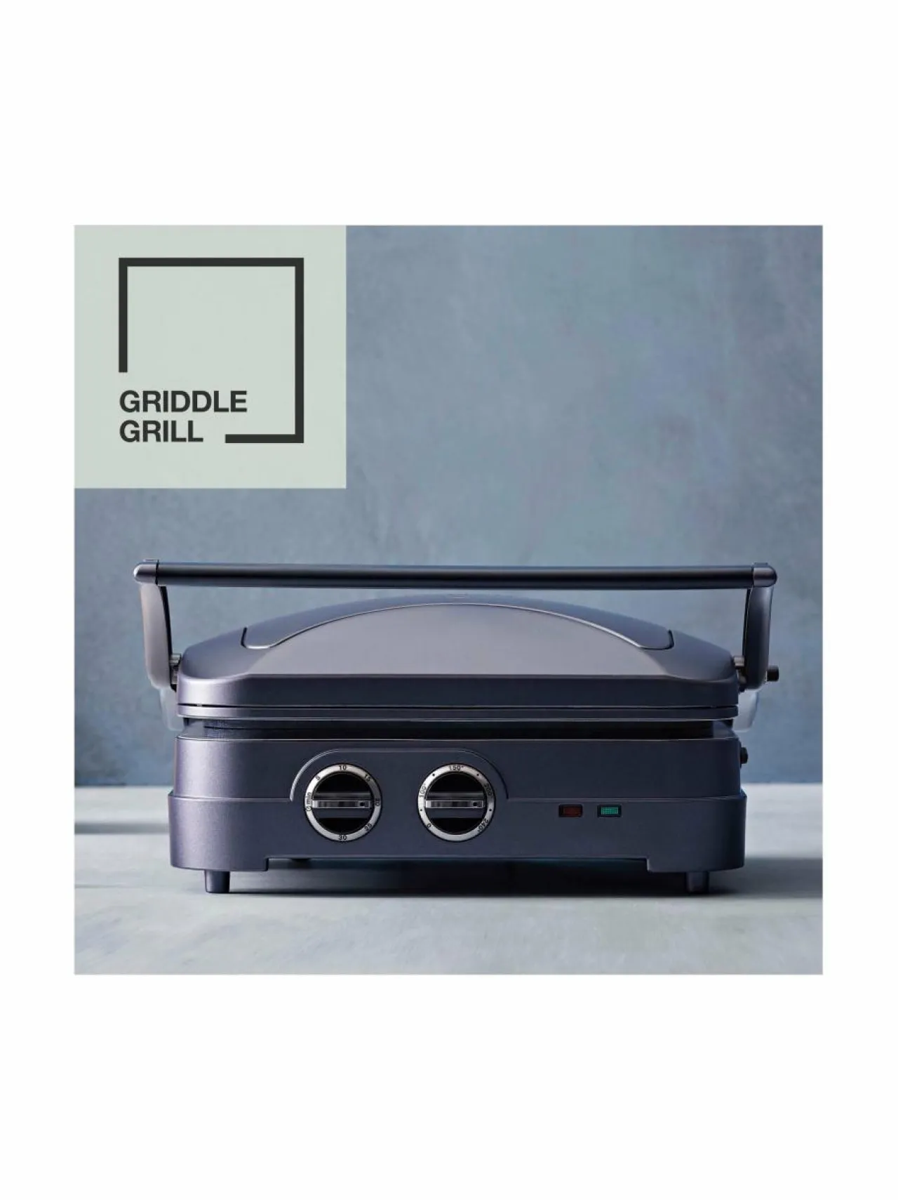 Grillit & Grillitarvikkeet<Cuisinart GR47BE Griddle & Grill -monitoimigrilli MIDNIGHT BLUE