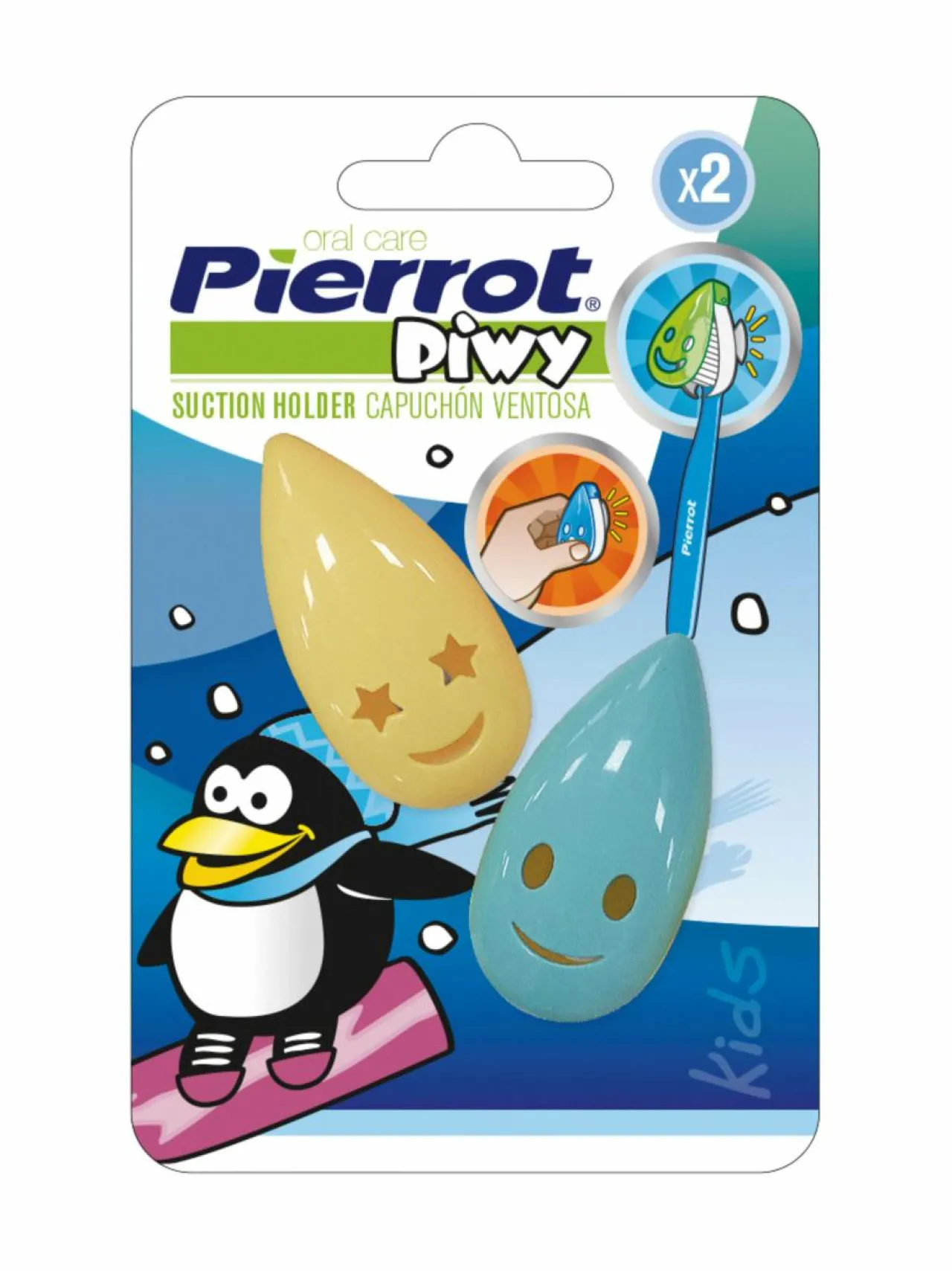 Erikoistuotteet<Pierrot Hammasharjansuoja, imukupilla 2 kpl