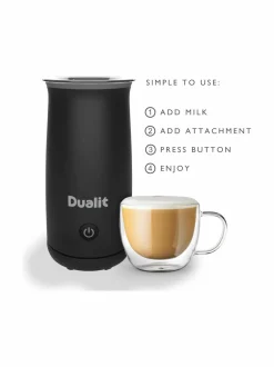 Dualit Handheld Milk Frother -maidonvaahdotin 340 ml^ Kahvin- & Vedenkeittimet