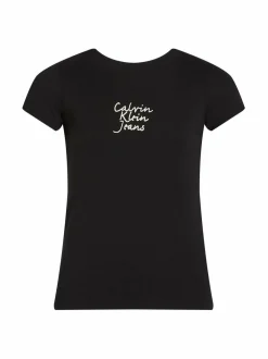 Calvin Klein Kids Handwriting Logo t-paita^ T-Paidat