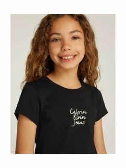 Calvin Klein Kids Handwriting Logo t-paita^ T-Paidat