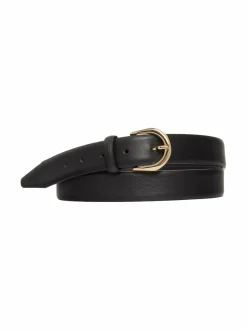 Vyöt<A+more Hannah-nahkavyö PLAIN BLACK