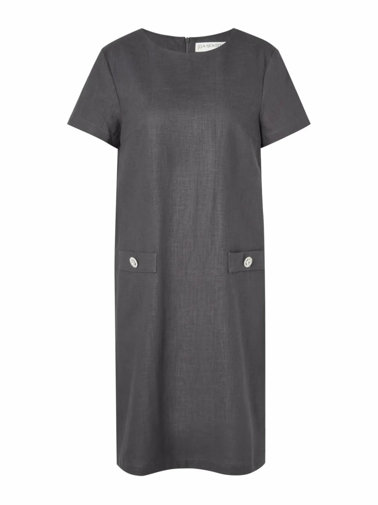 Mekot<Ida Sjöstedt Hannah-pellavamekko DK GREY LINEN