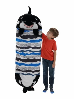 Pehmolelut<HAPPY NAPPERS Makuupussi Miekkavalas Ozzy, keskikokoinen, 137 cm