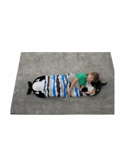 Pehmolelut<HAPPY NAPPERS Makuupussi Miekkavalas Ozzy, keskikokoinen, 137 cm