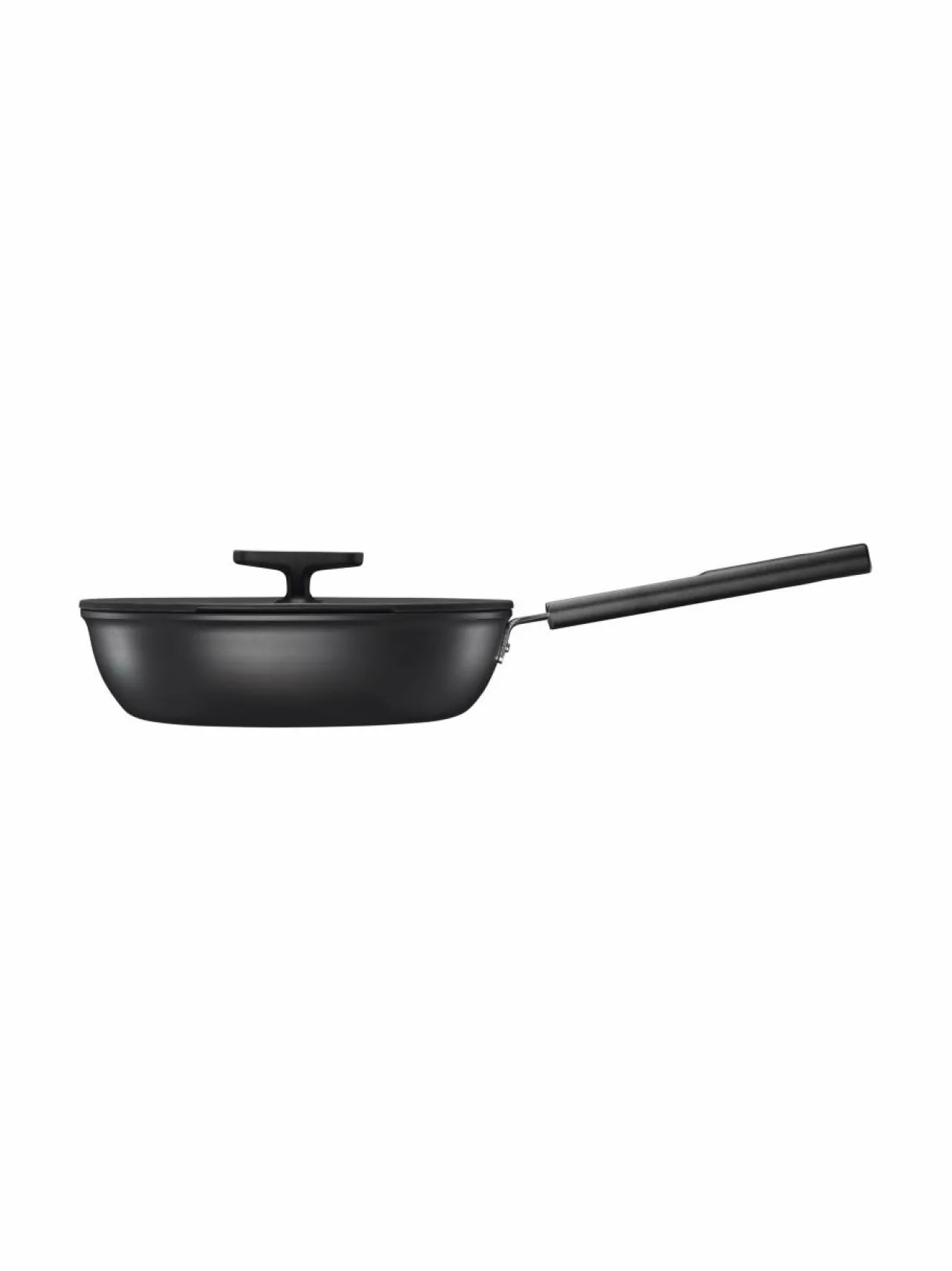 Keitto- & Paistoastiat<Fiskars Hard Face Sauté -paistinpannu kannella, 24 cm BLACK