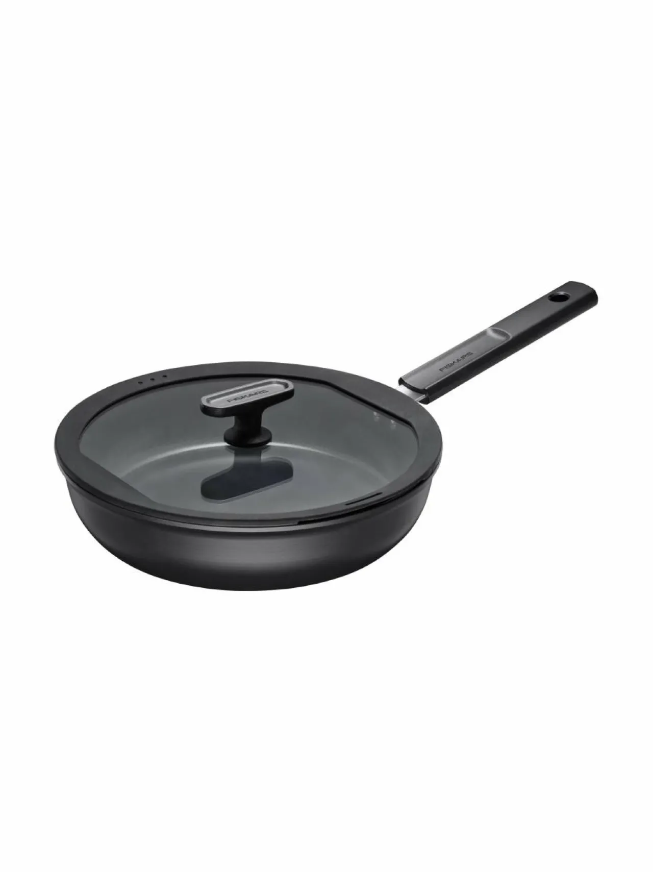 Keitto- & Paistoastiat<Fiskars Hard Face Sauté -paistinpannu kannella BLACK