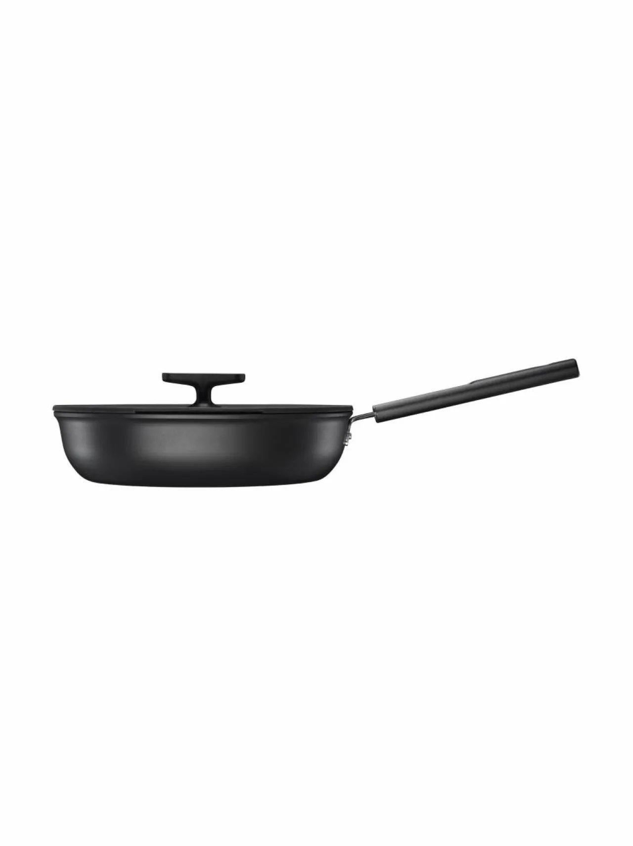Keitto- & Paistoastiat<Fiskars Hard Face Sauté -paistinpannu kannella BLACK