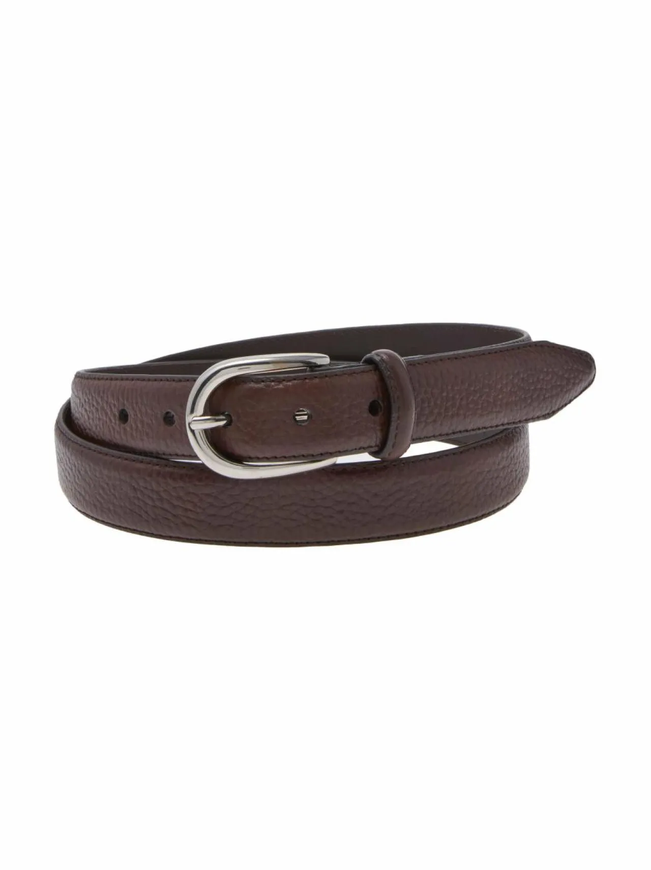Vyöt<Loake Harry-nahkavyö DKG DARK BROWN GRAIN