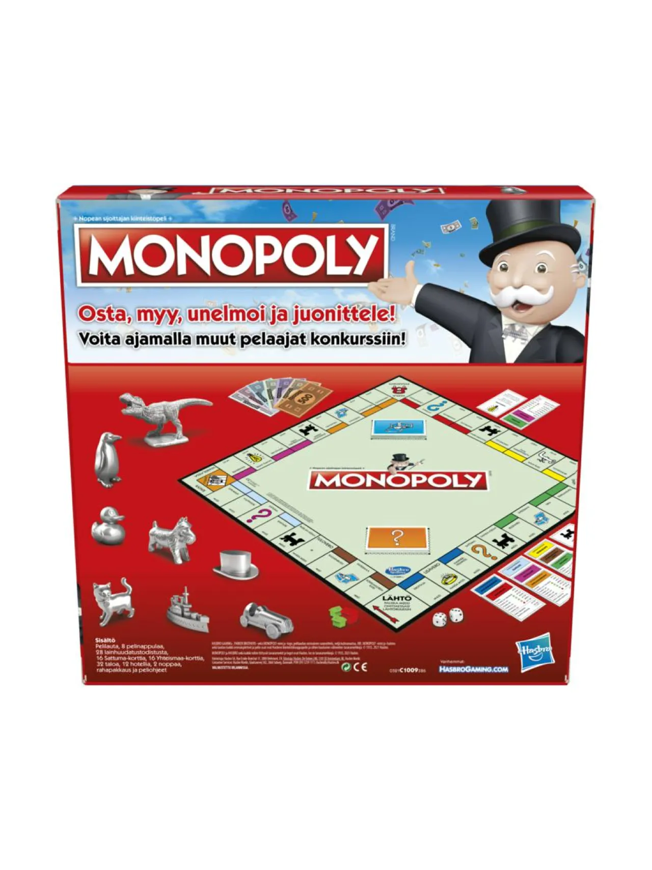 Pelit<MONOPOLY HASBRO Classic -lautapeli, (suomenkielinen)