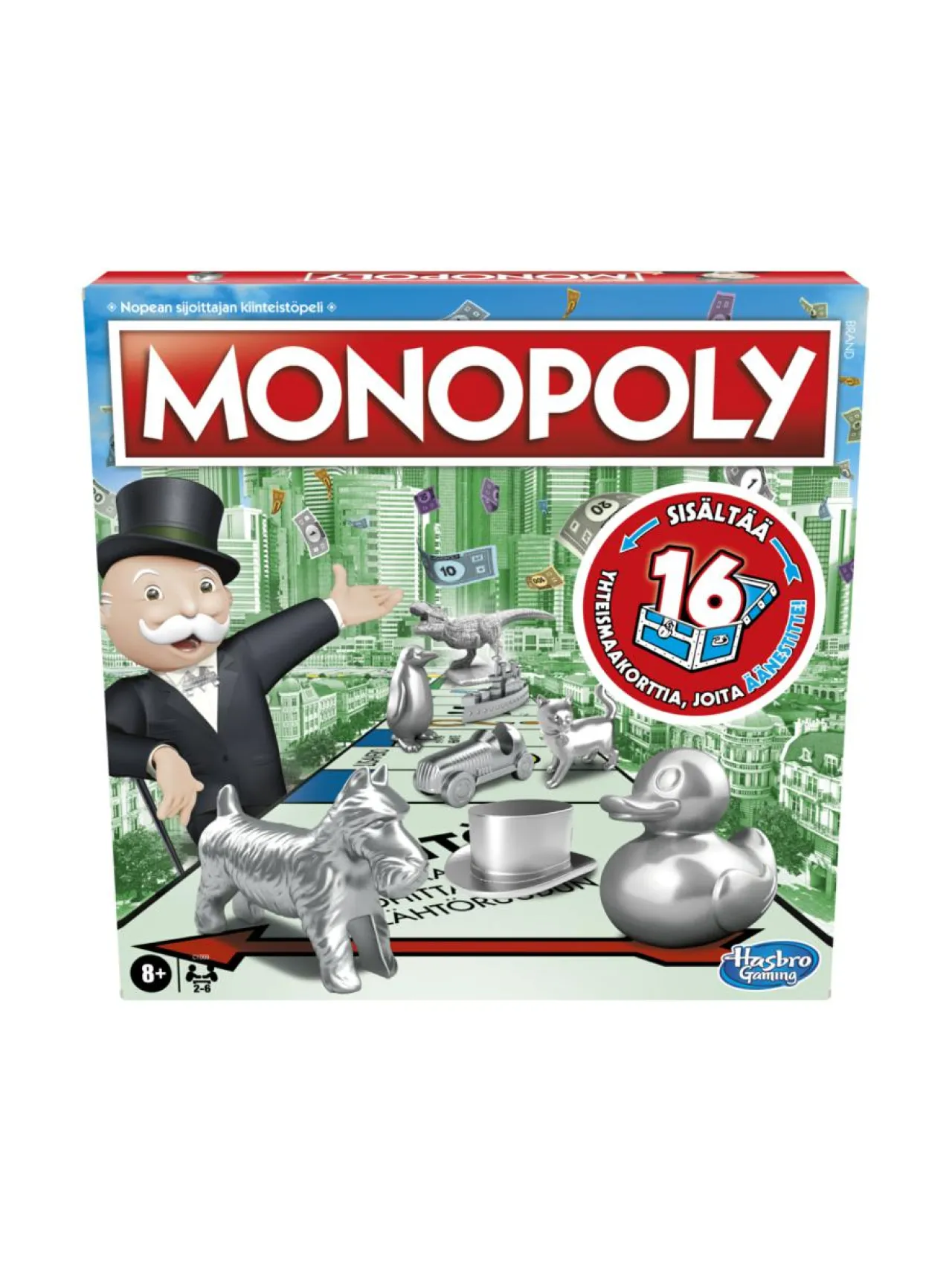 Pelit<MONOPOLY HASBRO Classic -lautapeli, (suomenkielinen)