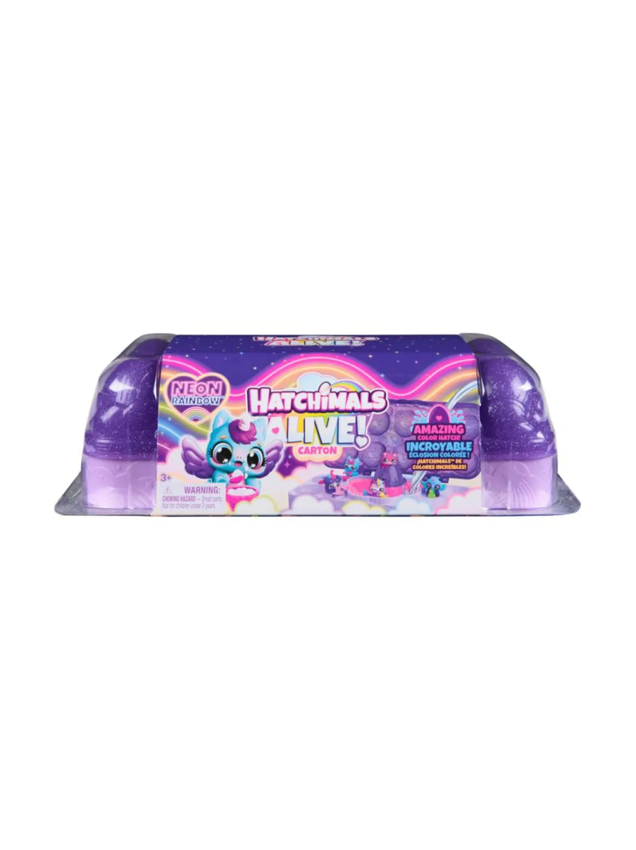 Figuurit & Interaktiiviset Lelut<HATCHIMALS Alive Leikkisetti Neonsateenkaari-munakenno