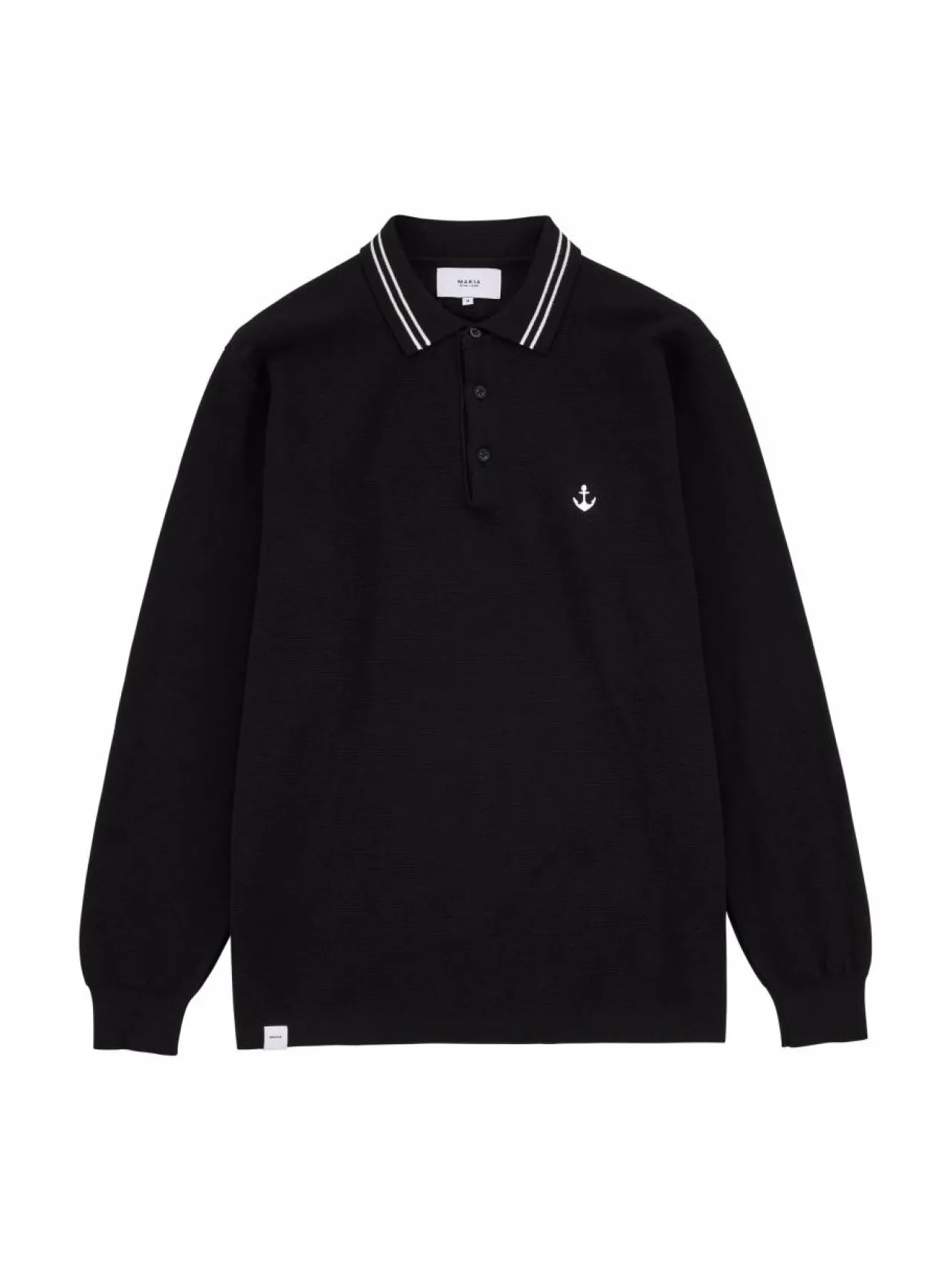 Neuleet<Makia Havet Striped Collar -neulepaita 999 BLACK