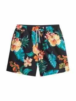 Uimahousut<Superdry Hawaiian-uimashortsit F4J HIBISCUS BLACK