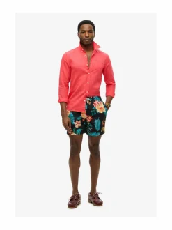 Uimahousut<Superdry Hawaiian-uimashortsit F4J HIBISCUS BLACK