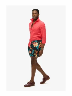 Uimahousut<Superdry Hawaiian-uimashortsit F4J HIBISCUS BLACK