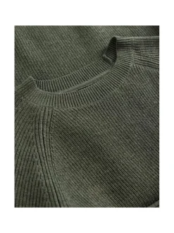 Neuleet<Berkeley Hayward Crew -villa/puuvillaneule DARK GREEN