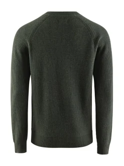 Neuleet<Berkeley Hayward Crew -villa/puuvillaneule DARK GREEN