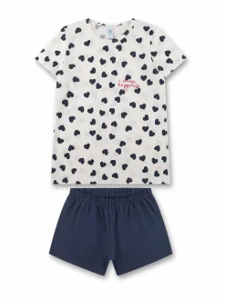 Yöasut & Kylpytakit<Sanetta Heart-pyjama 1948 WHITE PEBBLE