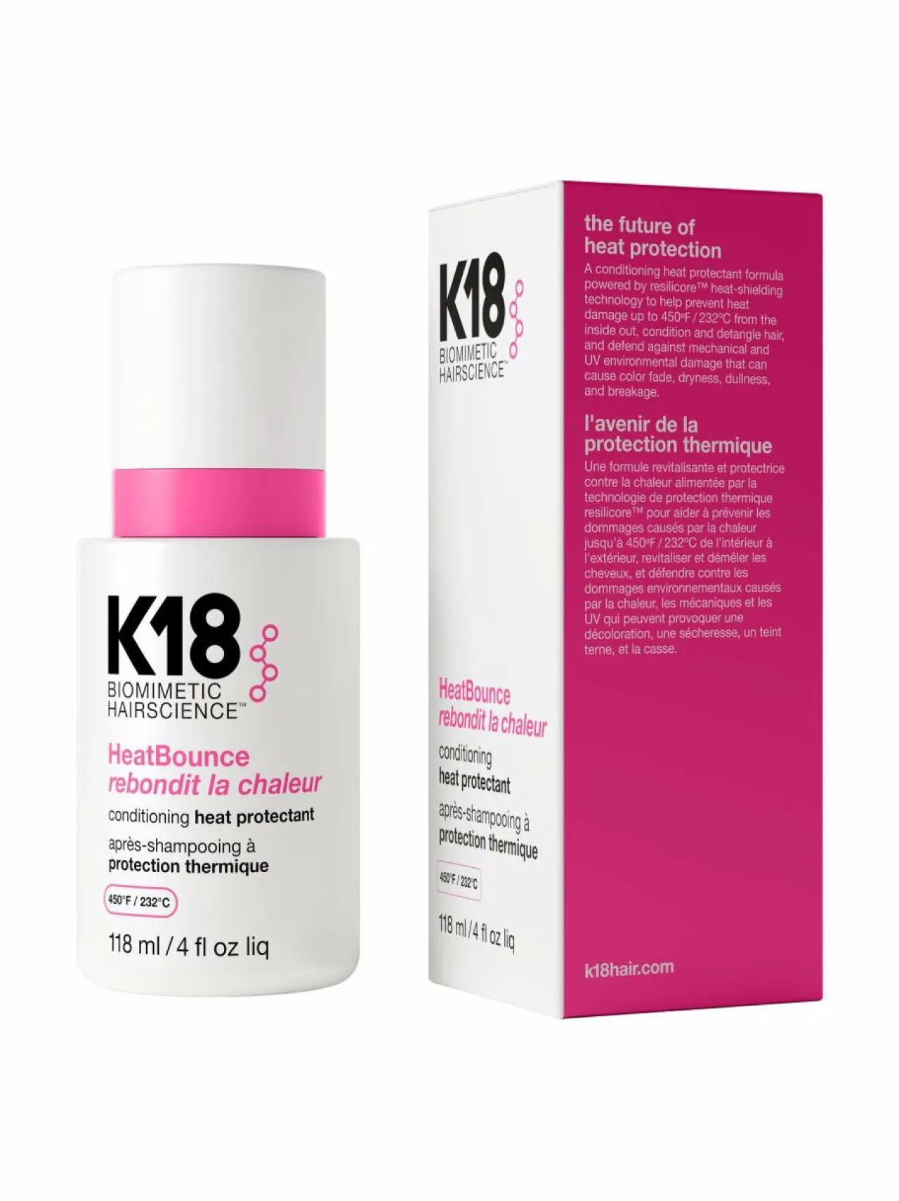 Muotoilu & Viimeistely<K18 HeatBounce Conditioning Heat Protectant -lämpösuojasuihke 118 ml