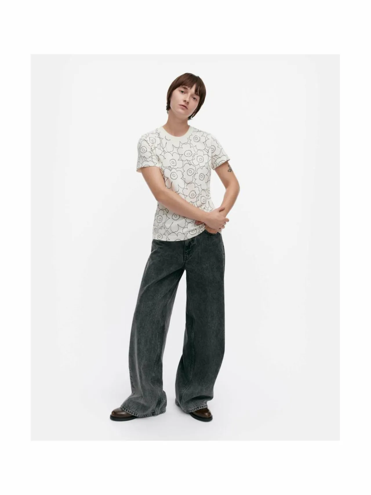 Marimekko Heleys Piirto Unikko t-paita^ Paidat & Puserot