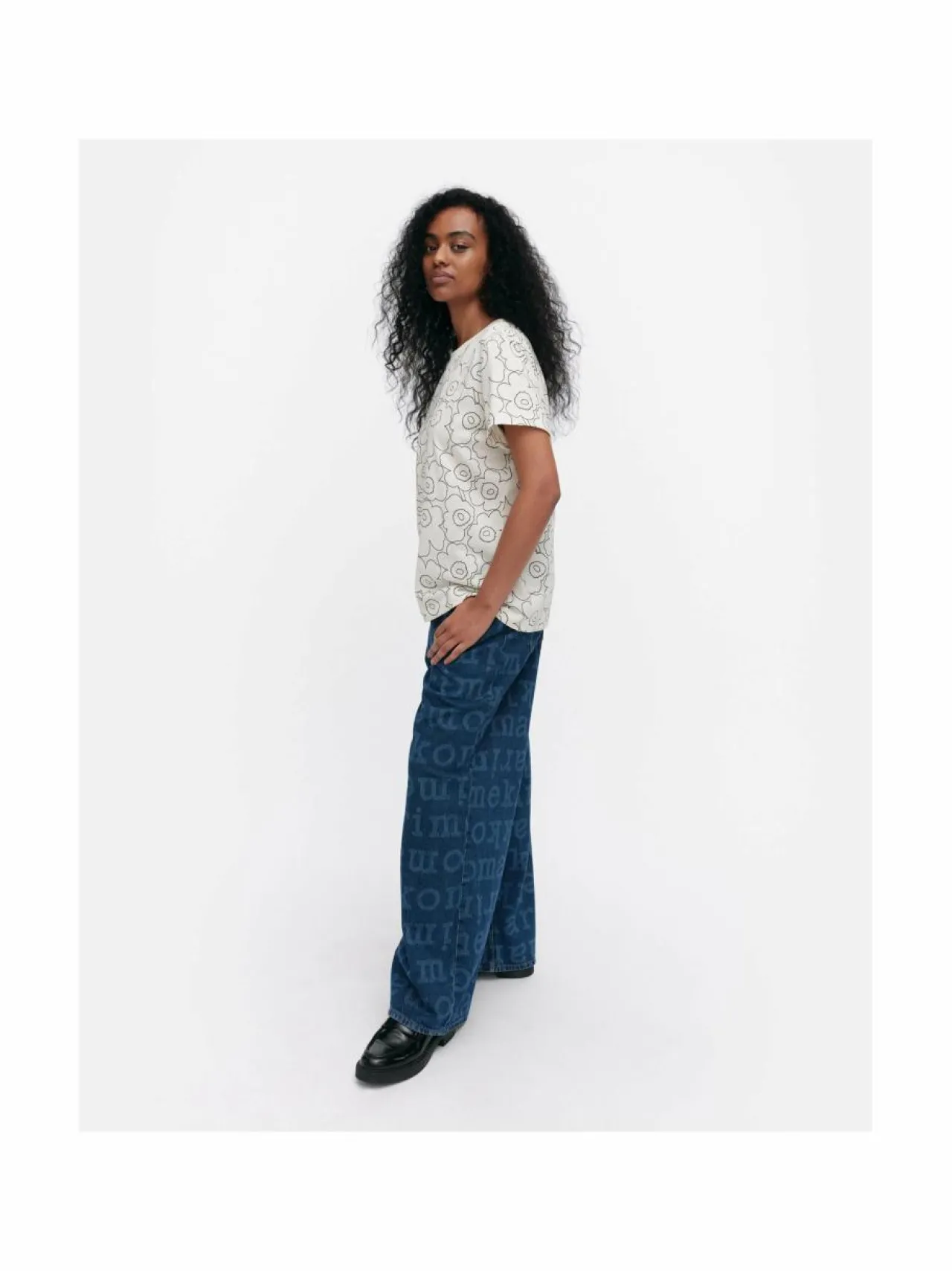 Marimekko Heleys Piirto Unikko t-paita^ Paidat & Puserot