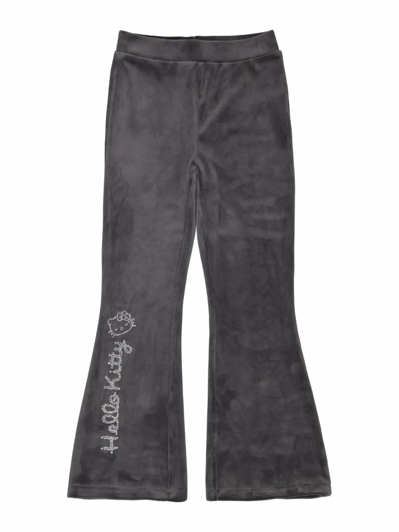 Collegehousut & Leggingsit<Lindex Hello Kitty Flared -samettihousut 8637 DARK GREY
