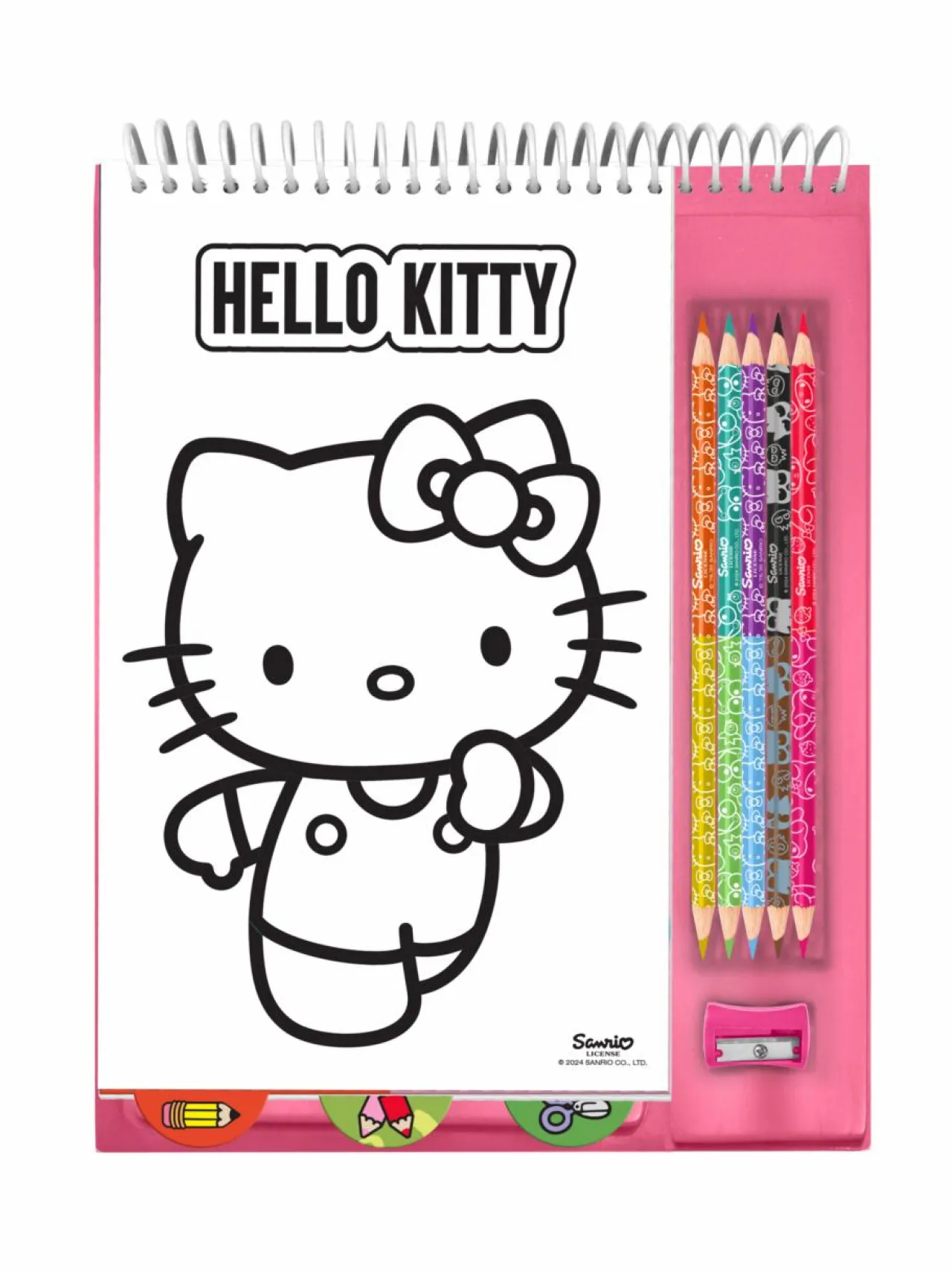 Luovuus & Oppiminen<HELLO KITTY Värityslehtiö ja kyniä