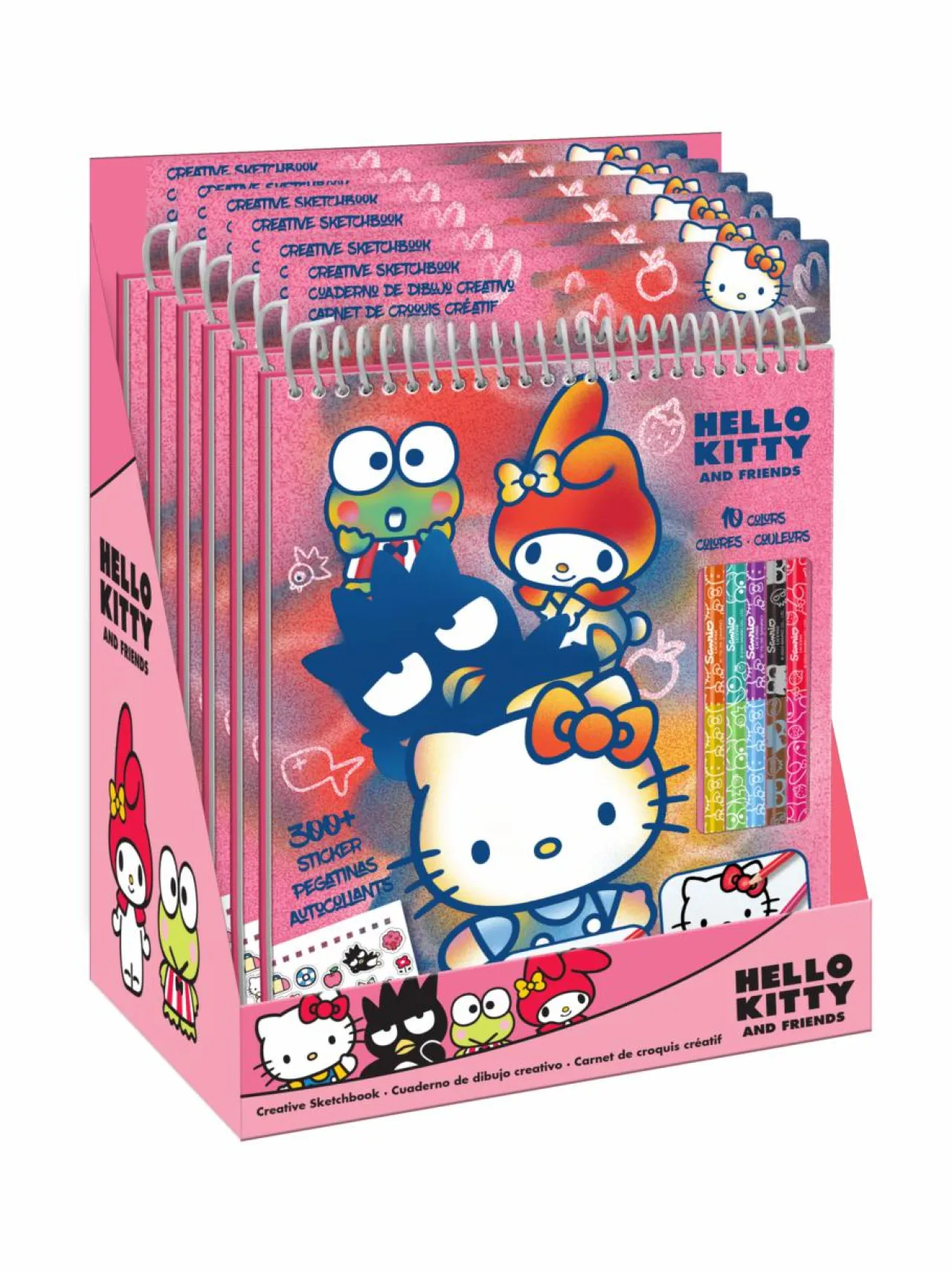 Luovuus & Oppiminen<HELLO KITTY Värityslehtiö ja kyniä