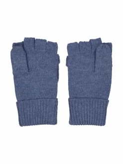 Käsineet<A+more Helmi- puolikäsineet villasta LIGHT BLUE MELANGE