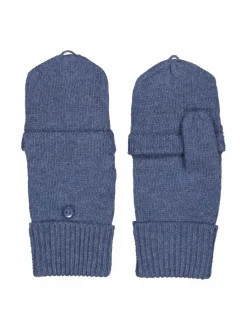 Käsineet<A+more Helmi- puolikäsineet villasta LIGHT BLUE MELANGE