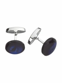 Solmiot & Asusteet<Stenströms Helmiäiskalvosinnapit 180 BLUE