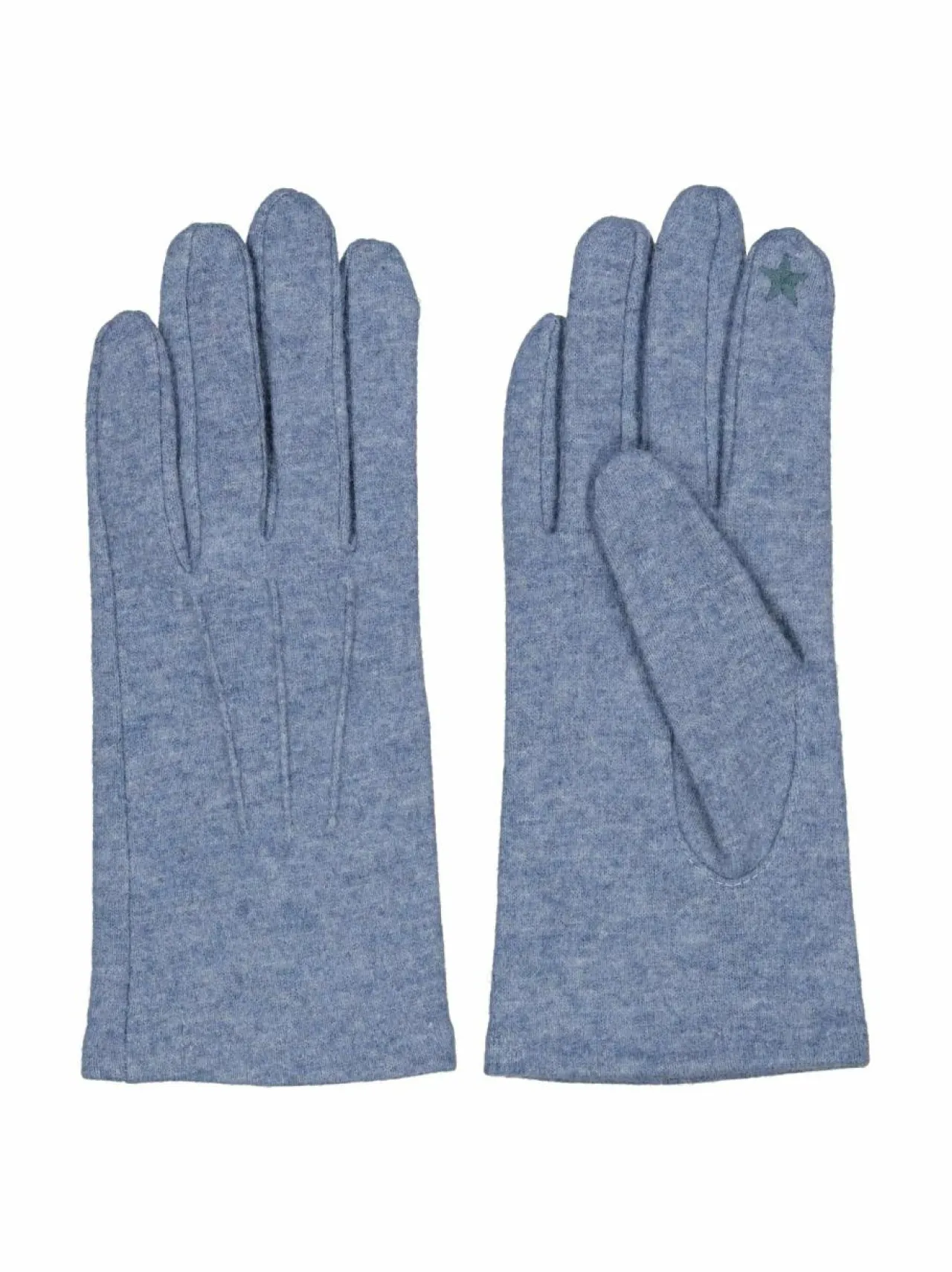 Käsineet<A+more Helvig-villakäsineet kosketusnäyttöllä LIGHT BLUE MELANGE