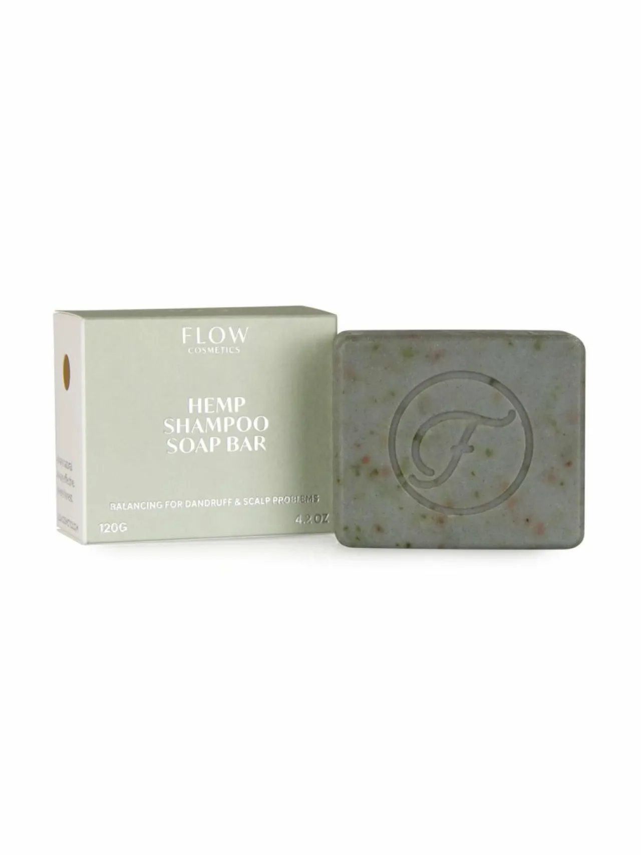 Hiustenhoito<Flow Cosmetics Hemp Shampoo Soap Bar - Balancing for Dandruff and Scalp Problems -hiussaippua120 g