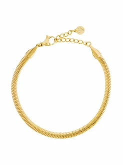 Korut<Edblad Herringbone Bracelet -rannekoru GOLD