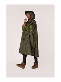 RAINKISS Herringbone-sadeponcho^ Takit