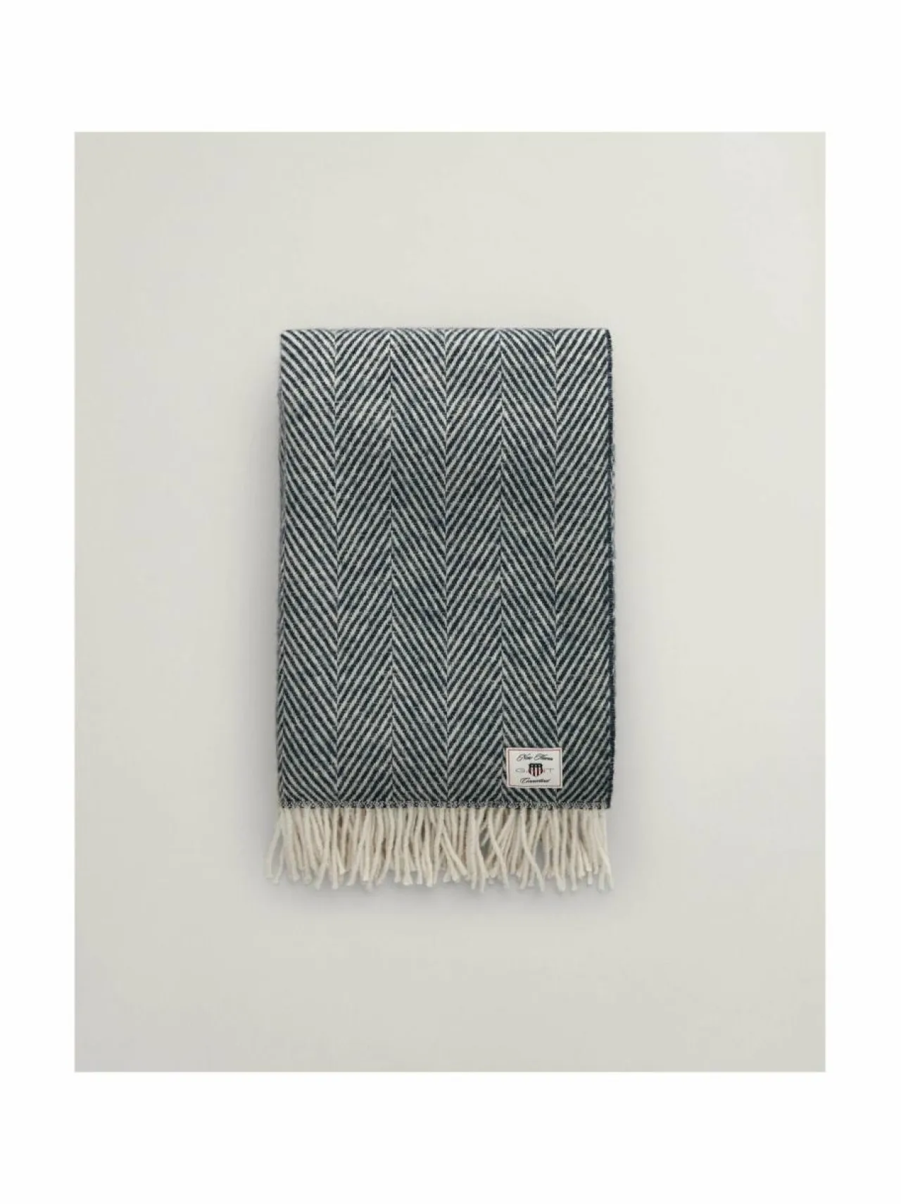 Gant Home Herringbone-villahuopa 130 x 200 cm^ Huovat & Päiväpeitot