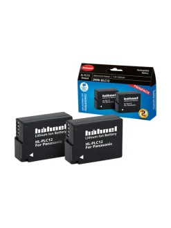 Kamerat<Hähnel HL-PLC12 (Panasonic DMW-BLC12) 2kpl akkuja