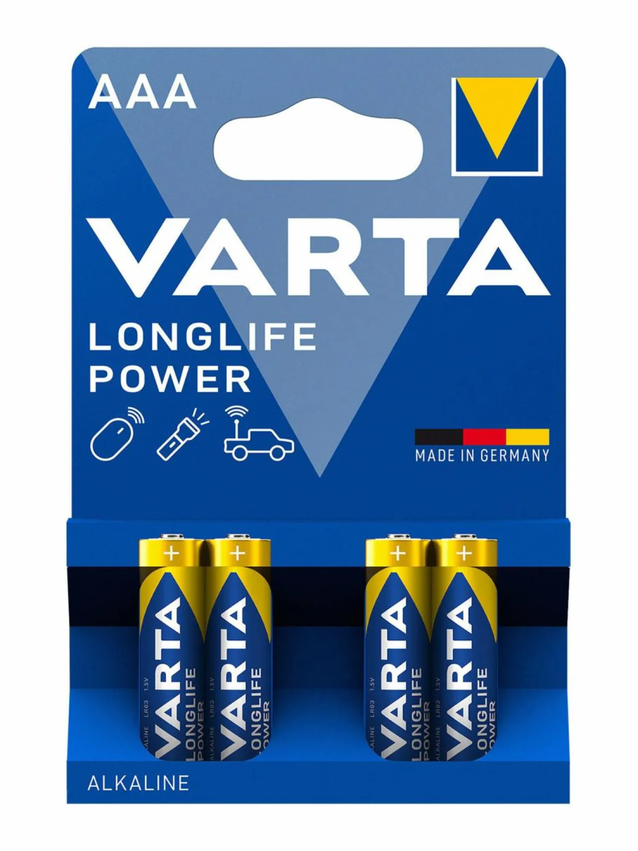 Lamput<Varta High Energy AAA 1.5 V -paristo 4 kpl
