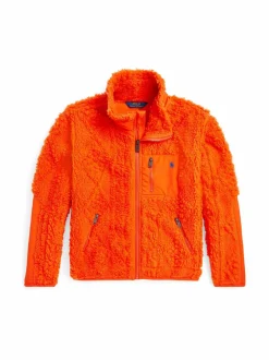 Paidat<Polo Ralph Lauren Highpile Fleece -vetoketjutakki ORANGE