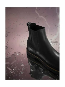 Nilkkurit<BIRKENSTOCK Highwood Chelsea - nahkaiset nilkkurit 1 BLACK
